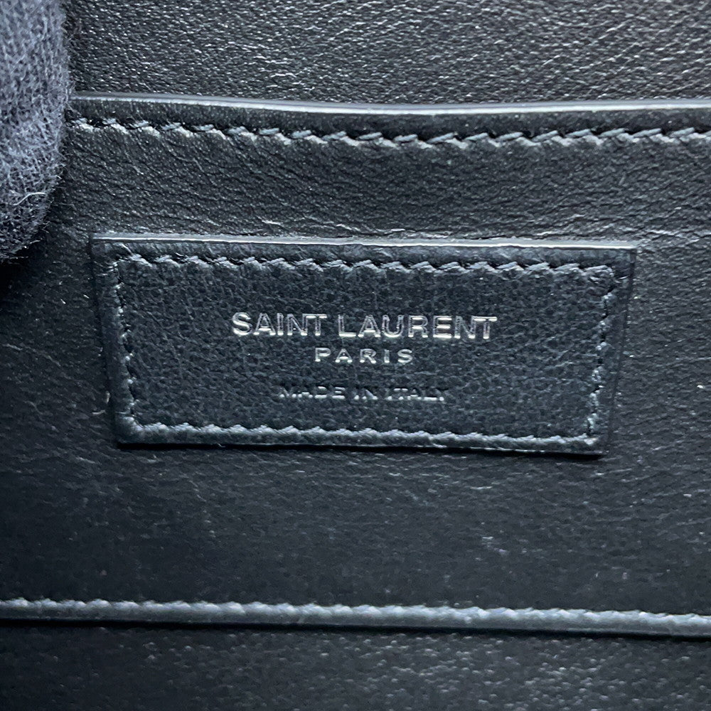 SAINT LAURENT PARIS Solferino Shoulder Bag Black711039 Leather Size Medium