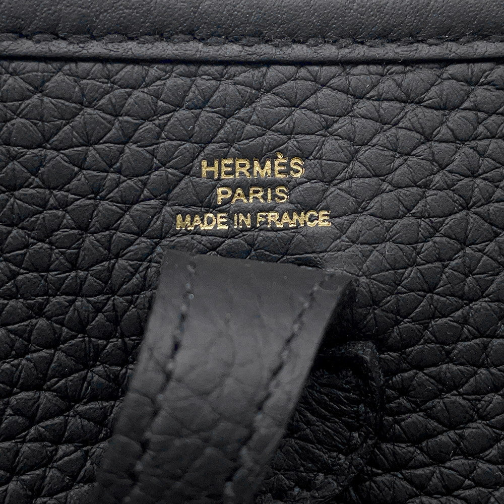 HERMES Evelyne Long Black Taurillon Clemence Size TPM