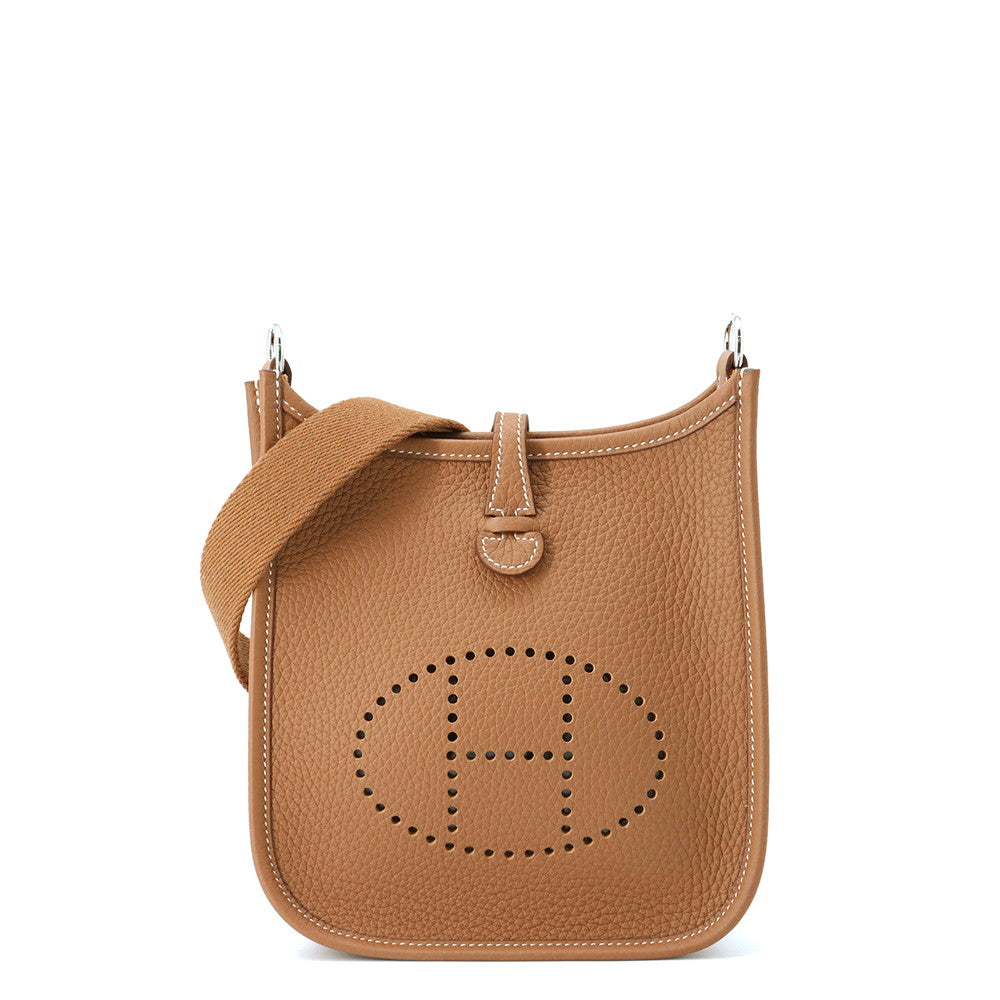 HERMES Evelyne Long Gold Taurillon Clemence Size TPM