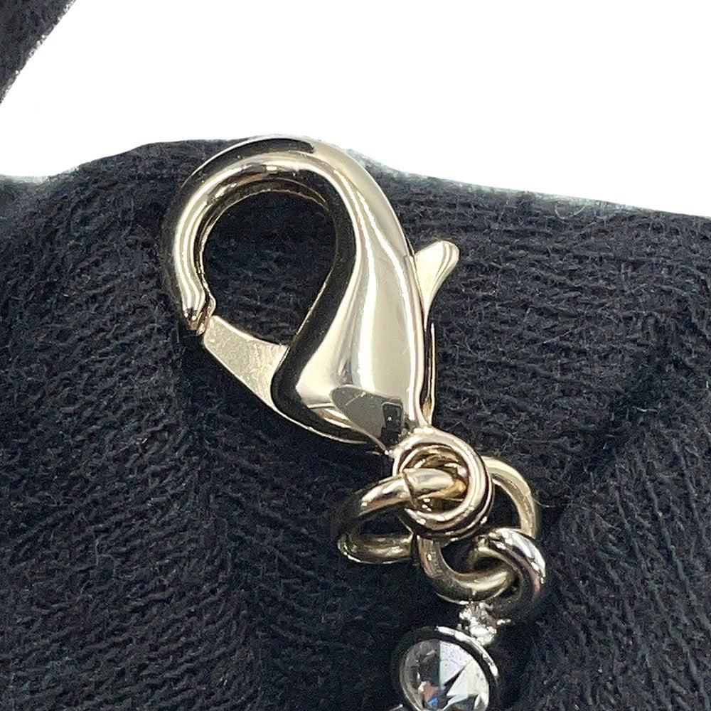 CHANEL CC Logo NecklaceABE912 Gold Plated Rhinestone Faux Pearl