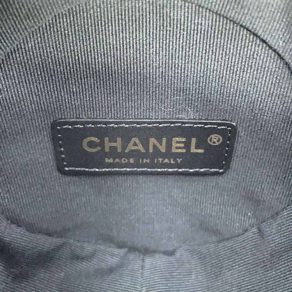 CHANEL Camellia Evening ChainShoulder Bag BlackAS4445 Shiny Aged Calf Leather