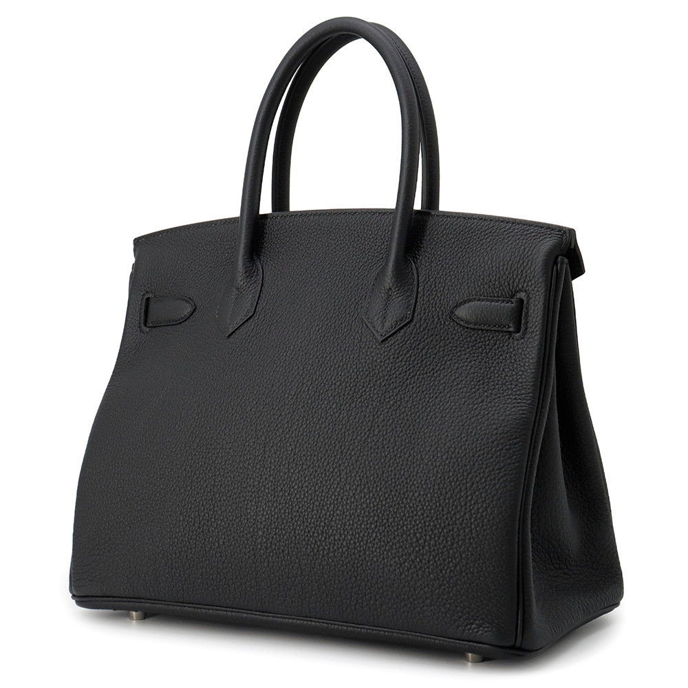 HERMES Birkin Black Togo Leather Size 30
