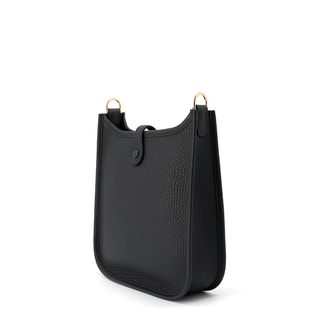 HERMES Evelyne Amazon Long Black Taurillon Clemence Size TPM