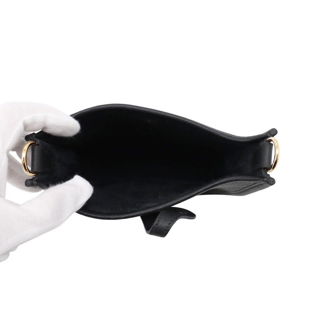 HERMES Evelyne Amazon Long Black Taurillon Clemence Size TPM