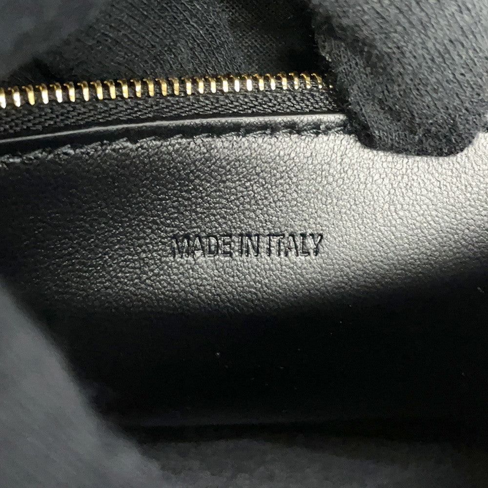 BALENCIAGA Downtown XS ChainShoulder Bag Black689121 Croco embossed leather