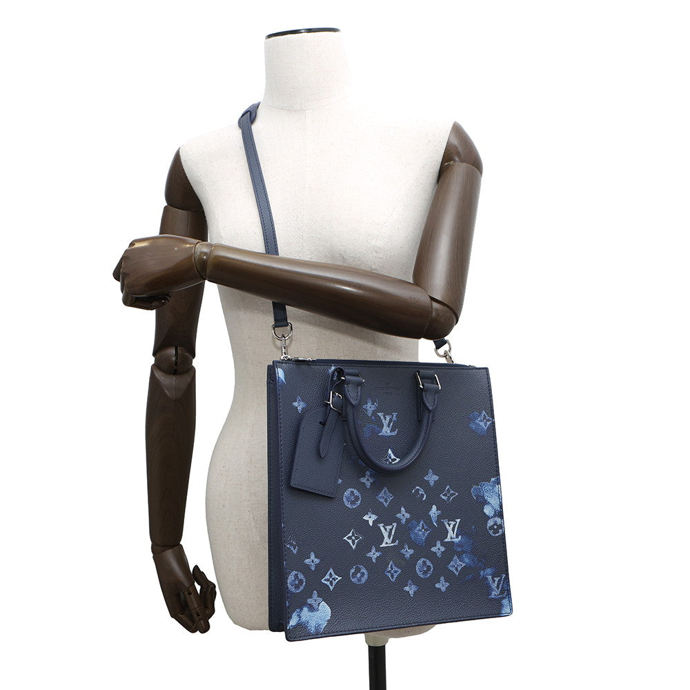 LOUIS VUITTON Sac Plat Messenger NavyM57843 Monogram Watercolor