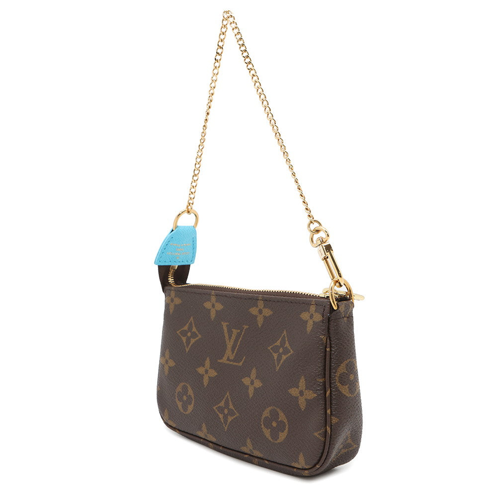 LOUIS VUITTON Mini Pochette Accessoires BlueM81637 Monogram Vivienne Tokyo