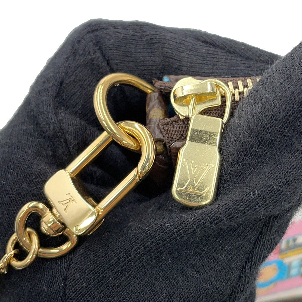 LOUIS VUITTON Mini Pochette Accessoires BlueM81637 Monogram Vivienne Tokyo