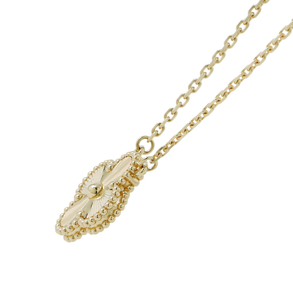 Van Cleef & Arpels Vintage Alhambra Necklace GuillocheVCARP4KL00 18K Yellow Gold