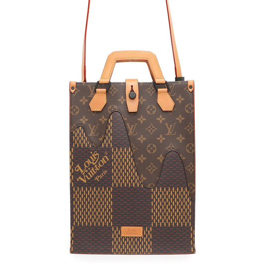 LOUIS VUITTON Mini tote NoirN40355 Damier Ebene Canvas Giant Monogram
