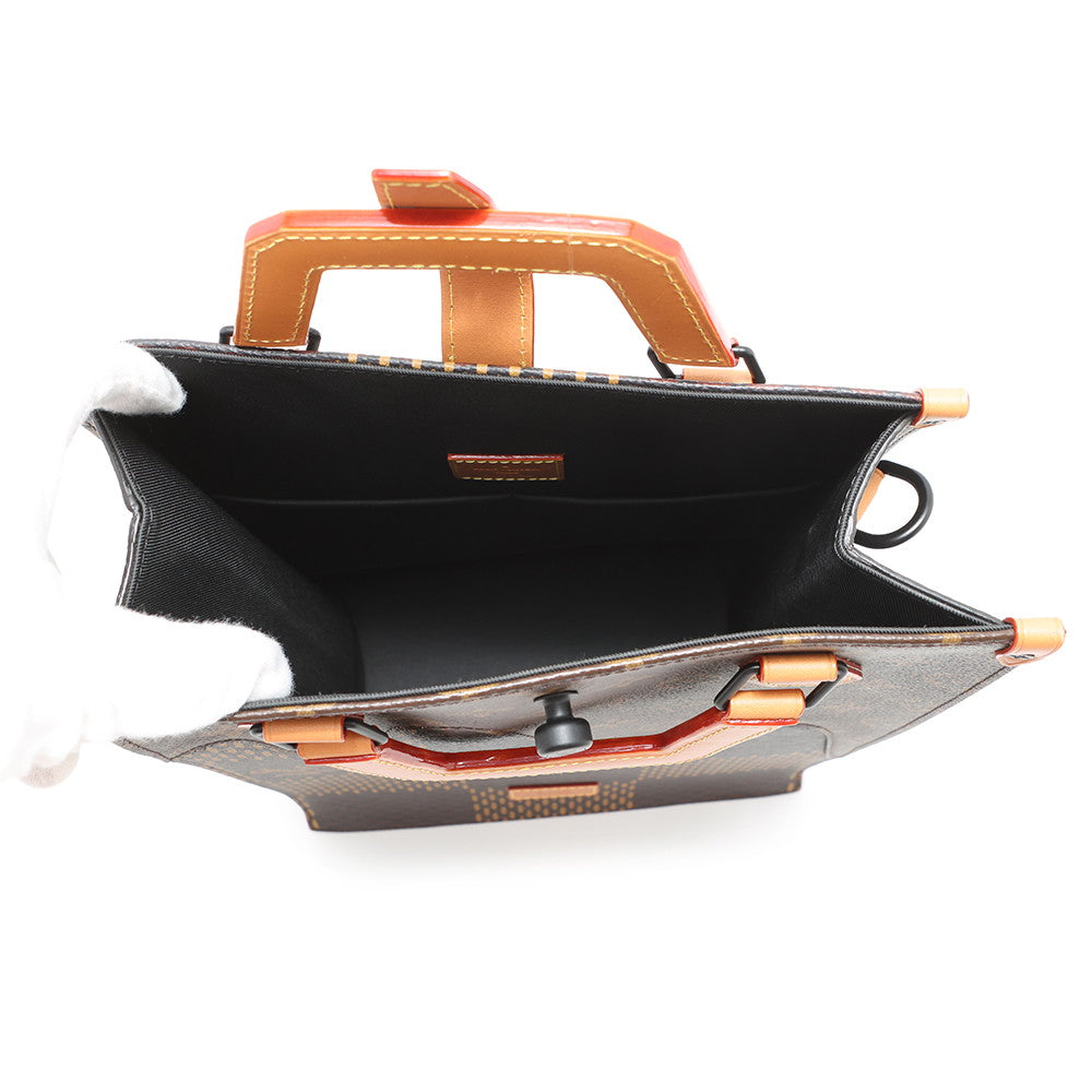 LOUIS VUITTON Mini tote NoirN40355 Damier Ebene Canvas Giant Monogram