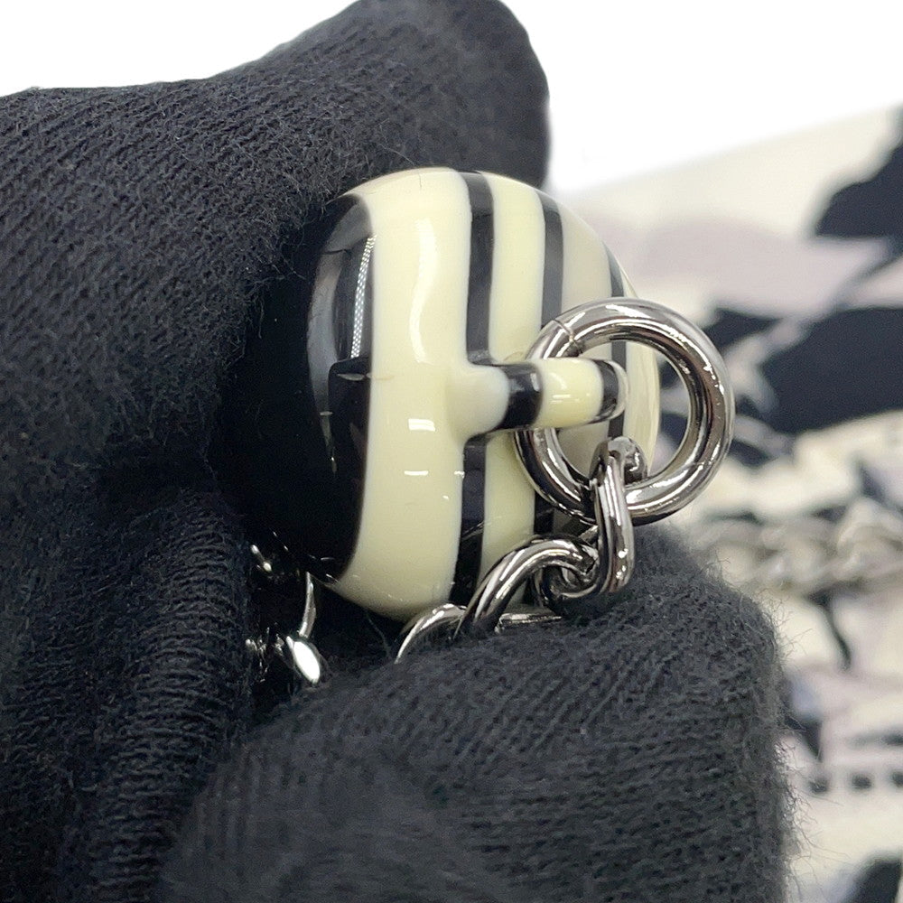 CHANEL Airline ChainShoulder Bag Black/WhiteA31977 Canvas Plastic Size 25