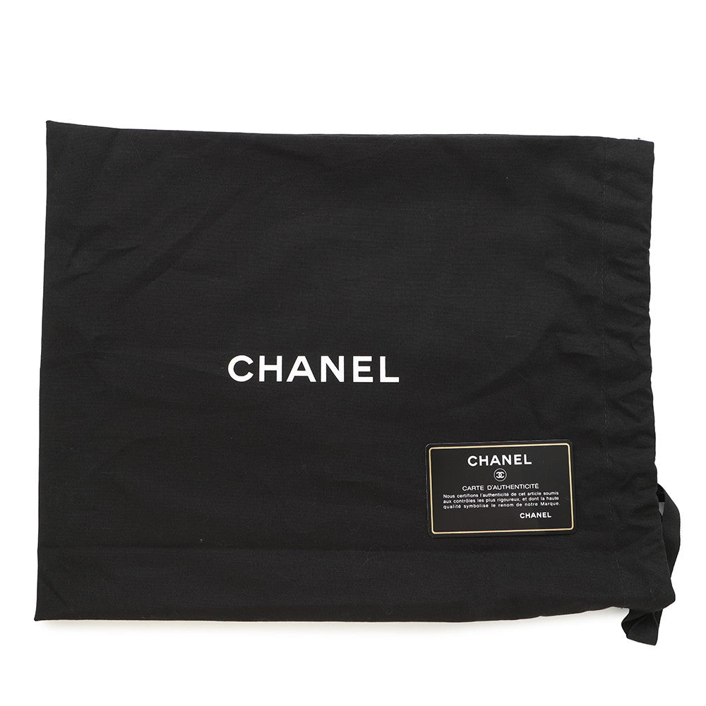 CHANEL Airline ChainShoulder Bag Black/WhiteA31977 Canvas Plastic Size 25