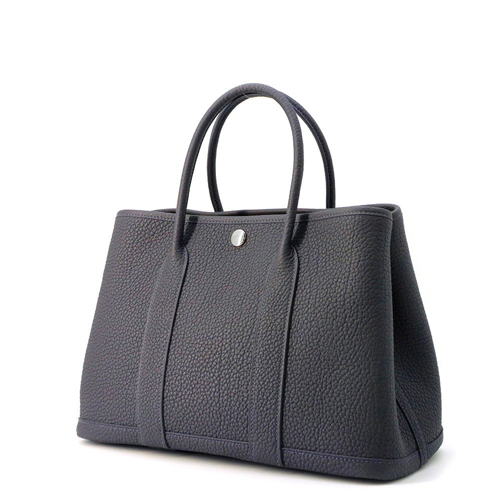 HERMES Garden Party Ardoise Negonda Leather Size TPM