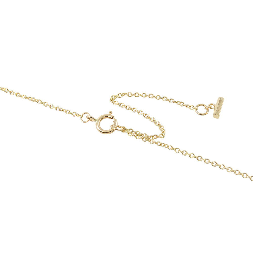 TIFFANY&Co. T TWO Diamond&Black Onyx Circle Pendant 18K Yellow Gold