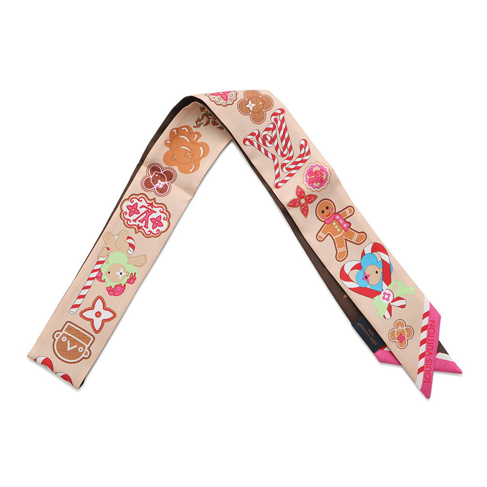 LOUIS VUITTON BandeauBB Candy Factory BrownM92634 Silk100%