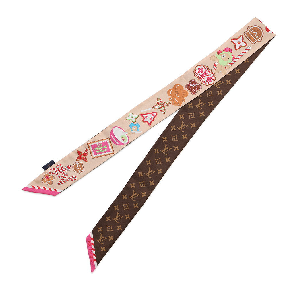 LOUIS VUITTON BandeauBB Candy Factory BrownM92634 Silk100%