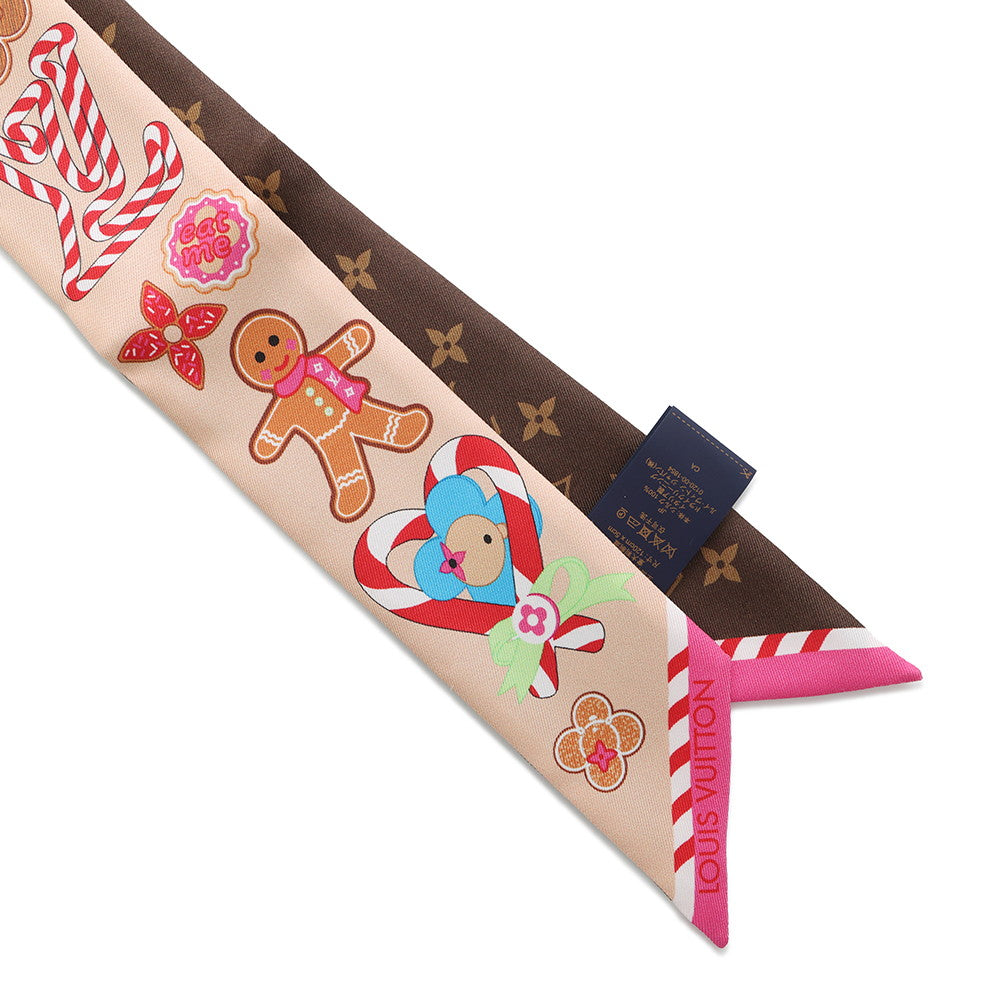 LOUIS VUITTON BandeauBB Candy Factory BrownM92634 Silk100%