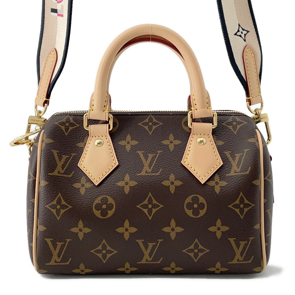 LOUIS VUITTON Speedy Bandouliere Red/BrownM46234 Monogram Size 20