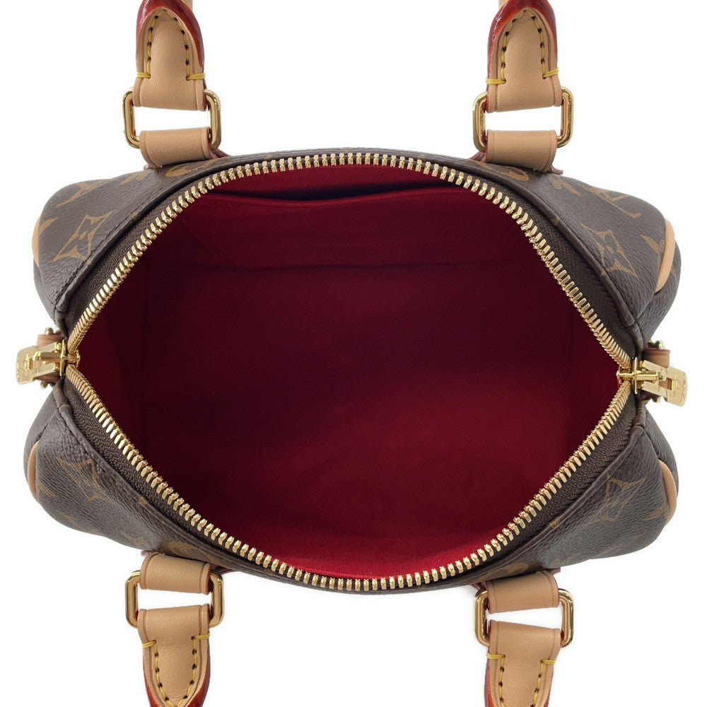 LOUIS VUITTON Speedy Bandouliere Red/BrownM46234 Monogram Size 20