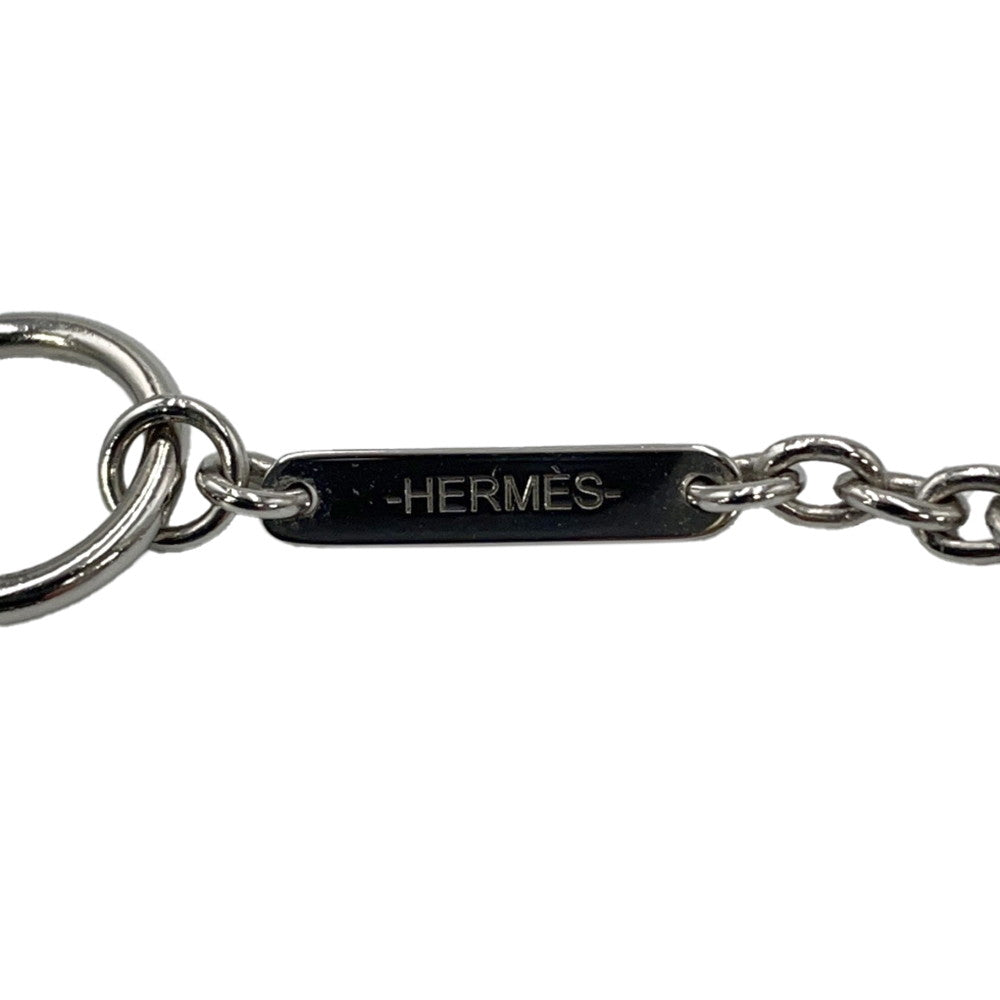 HERMES Panash Necklace Silver Metal