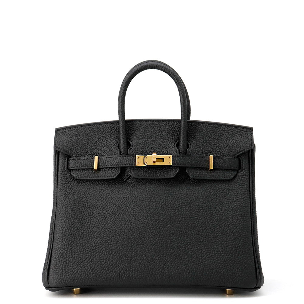 HERMES Birkin Black Togo Leather Size 25