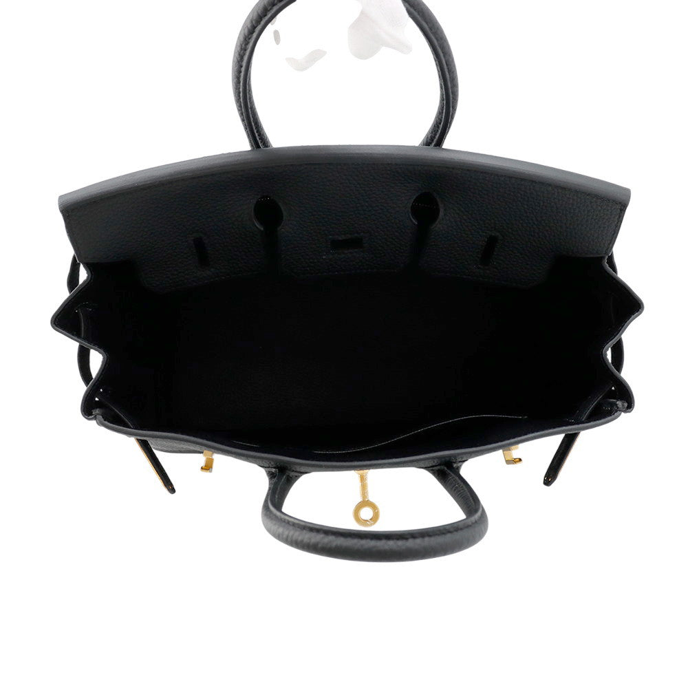 HERMES Birkin Black Togo Leather Size 25