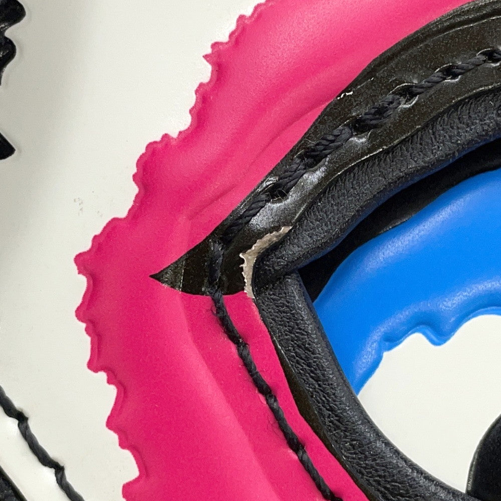 LOUIS VUITTON Pochette Kabuki Mask Marron/FuchsiaM43495 Monogram Reverse Canvas Epi Leather