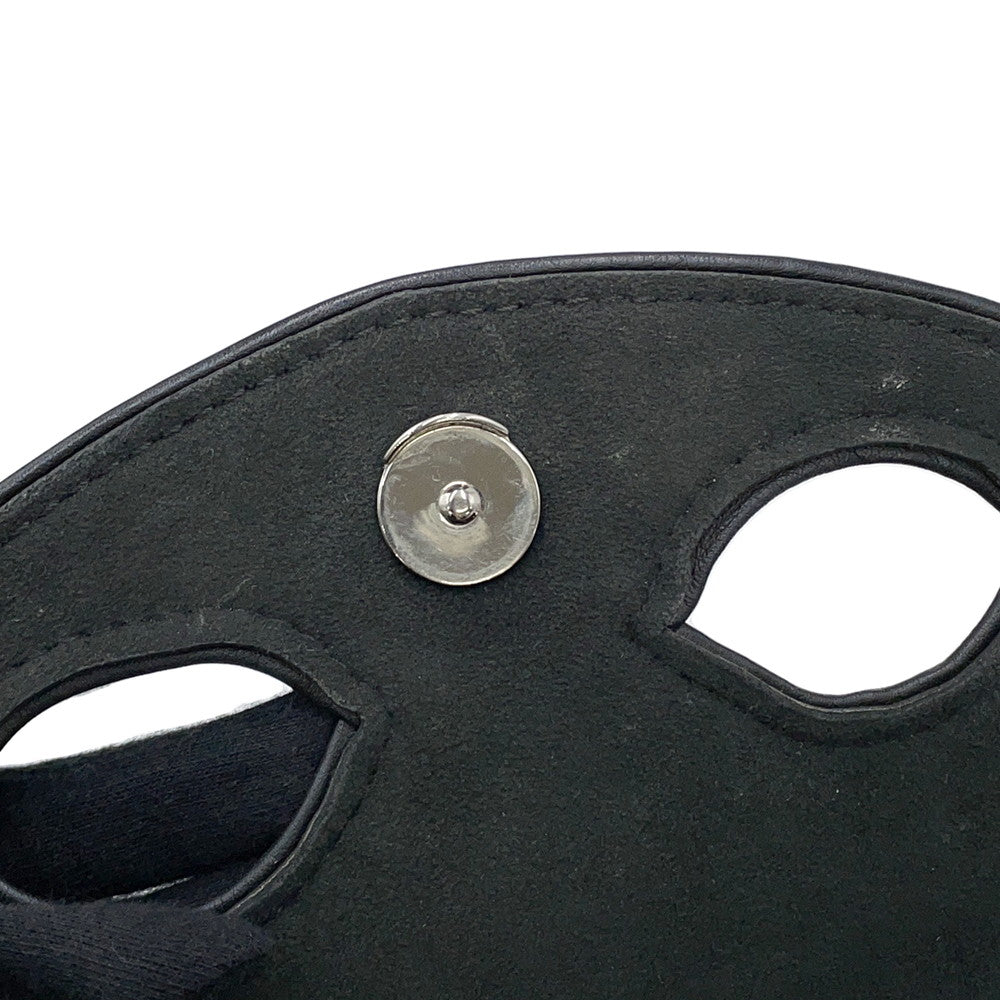 LOUIS VUITTON Pochette Kabuki Mask Marron/FuchsiaM43495 Monogram Reverse Canvas Epi Leather