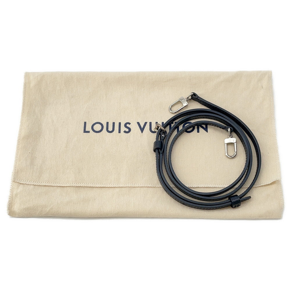 LOUIS VUITTON Pochette Kabuki Mask Marron/FuchsiaM43495 Monogram Reverse Canvas Epi Leather