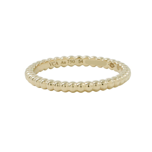 Van Cleef & Arpels Perle Gold Pearl Ring Small model Size 54/#14VCARPJMG54 18K Yellow Gold