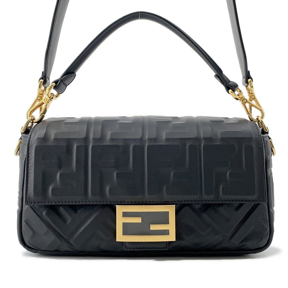 FENDI FF motif baguette Black8BR600 Lambskin