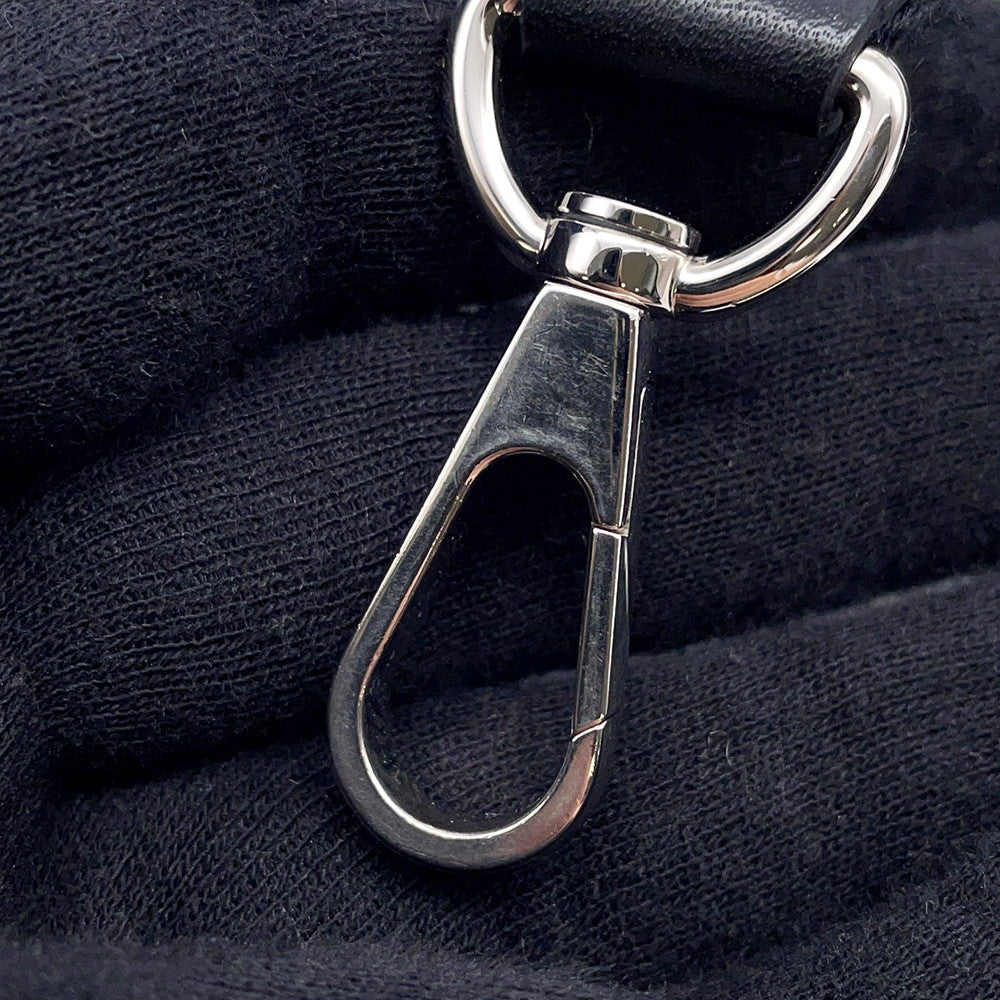 HERMES Evelyne Long Blue Nuit/Black Felt Swift Leather Size TPM