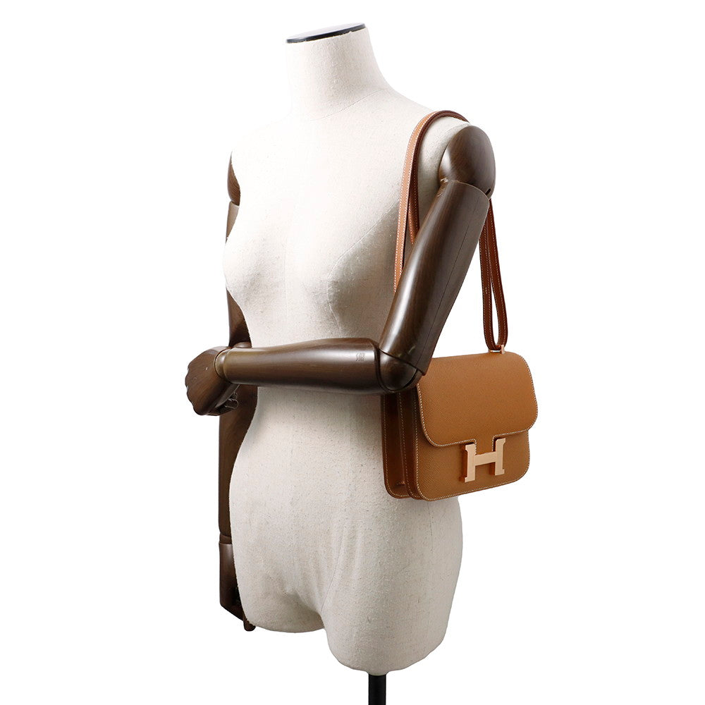 HERMES Constance3 Miroir Gold Epsom Size Mini