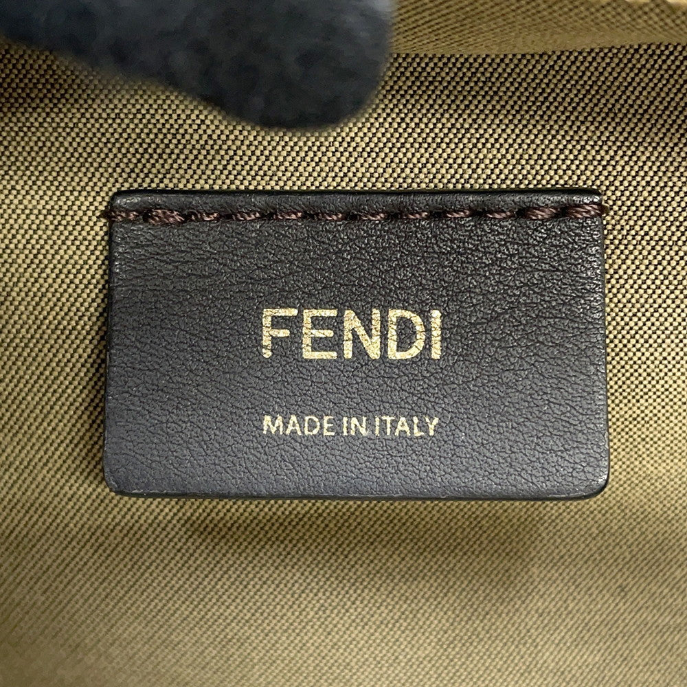 FENDI Orlock Camera Shoulder Bag Black8BS058 Leather Size Mini