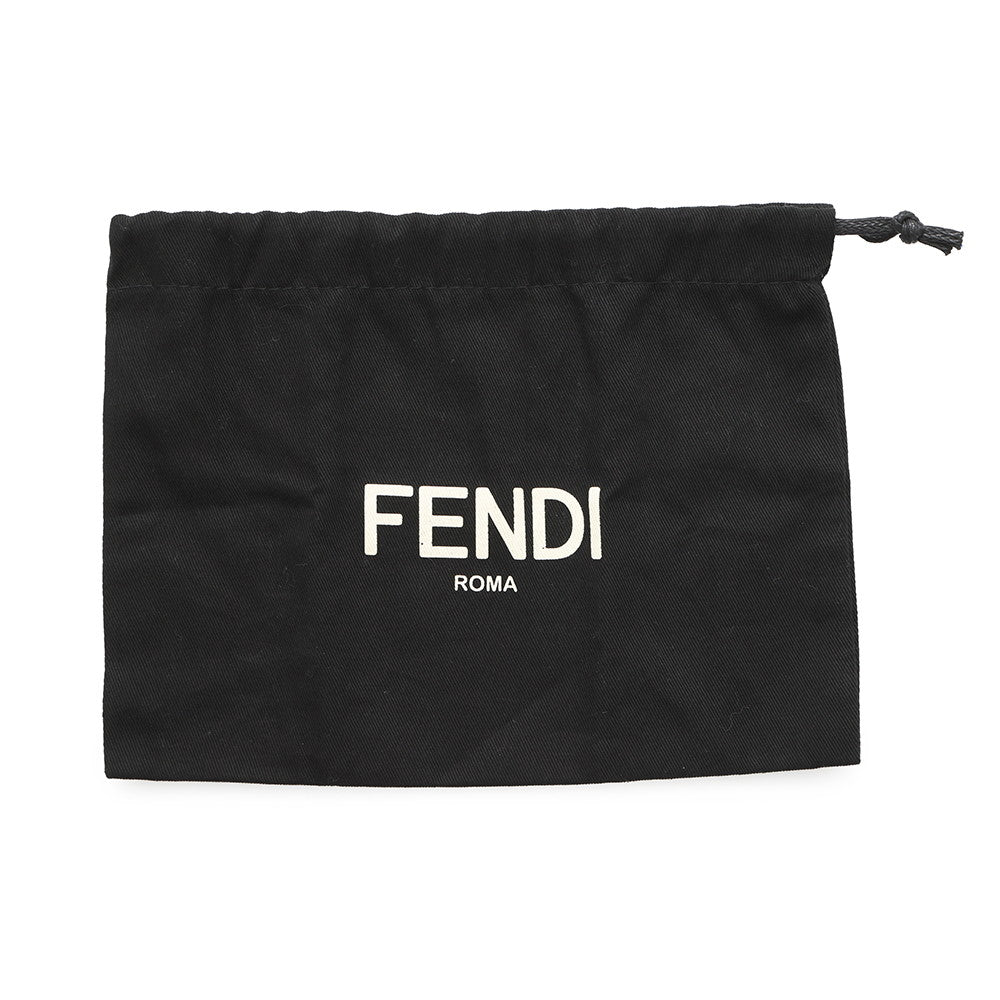 FENDI First Site ChainPouch Black7AS173 Leather Size Nano