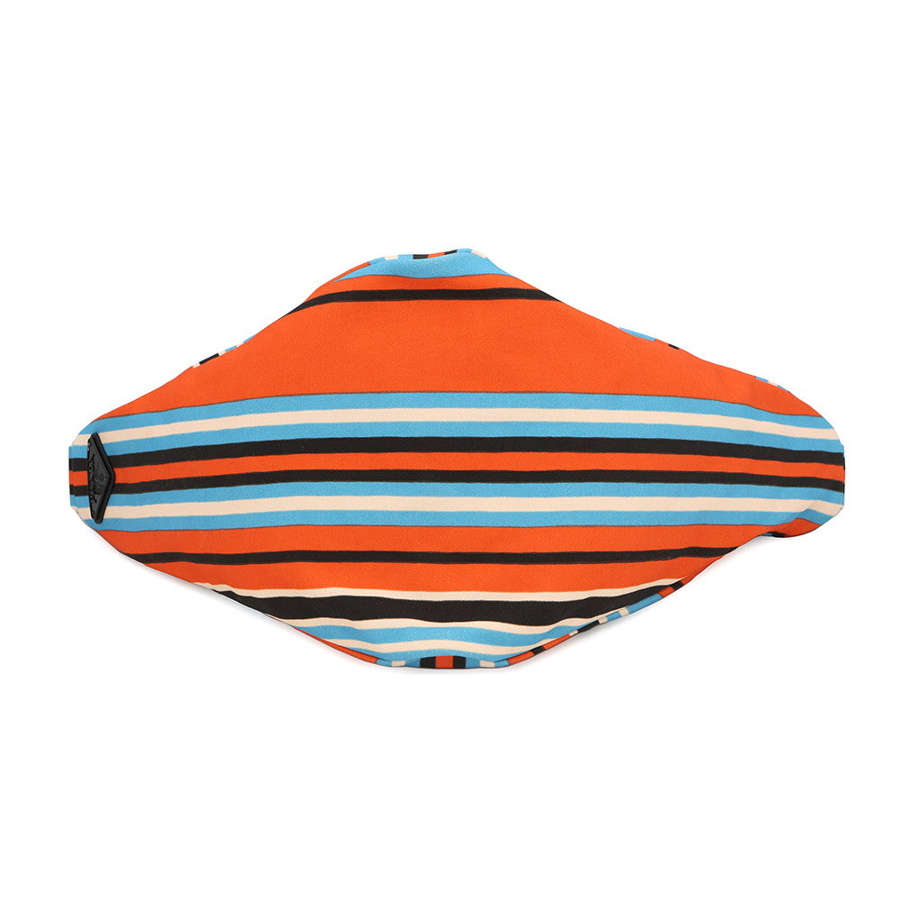PRADA Triangle Shoulder Bag Orange/Blue2VY007 Canvas Size Large