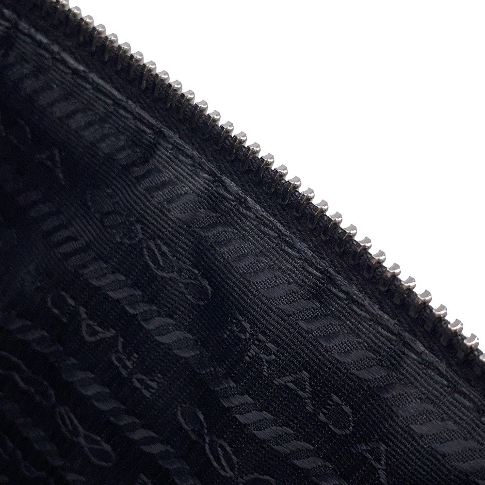 PRADA Triangle 2WAY Shoulder Bag Black1BH190 Leather