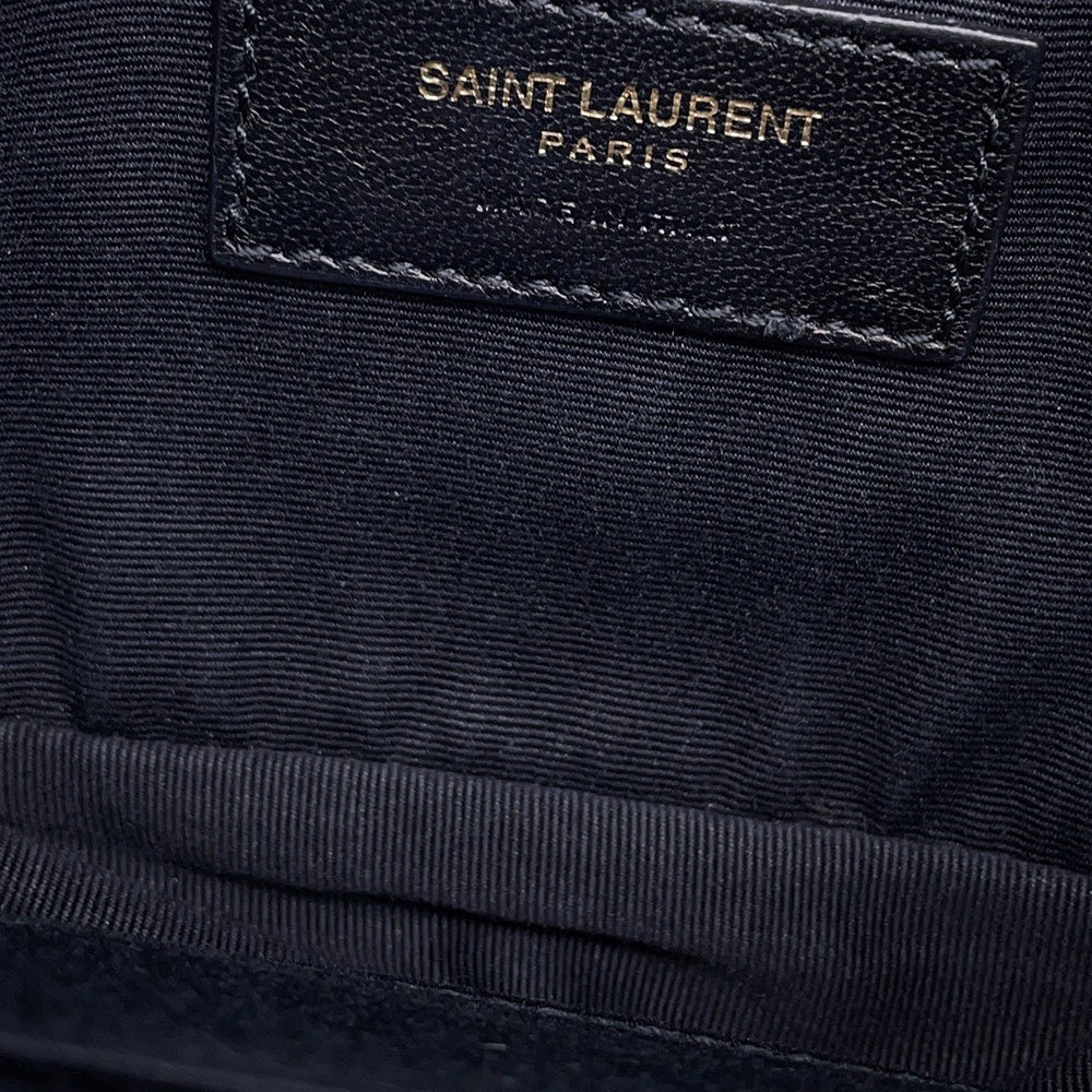 SAINT LAURENT PARIS Lu Camera Belt Bag Black534817 Velour