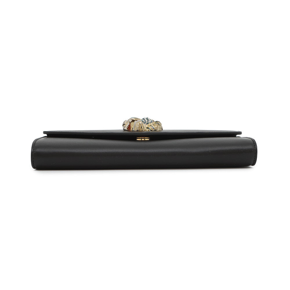GUCCI Raja Broadway Clutch Bag Black576532 Leather