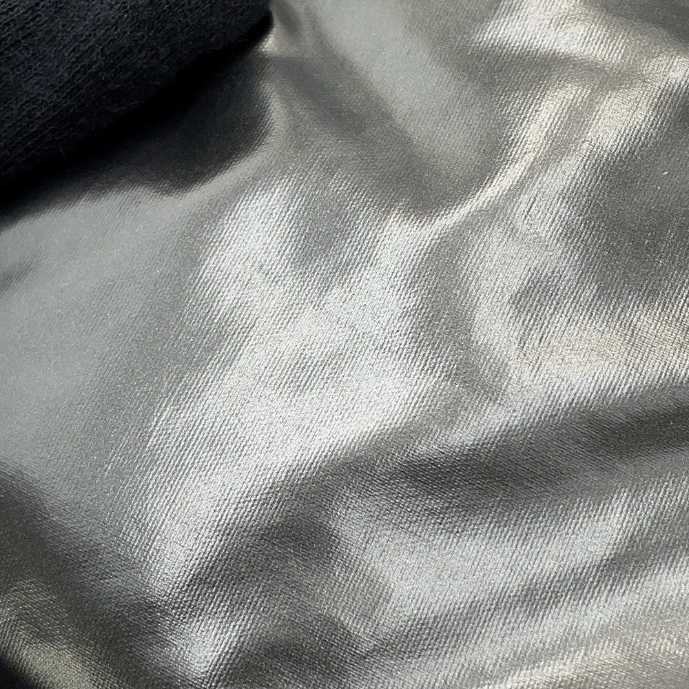 CHANEL CC Logo ChainTote Bag Black Nylon Fur