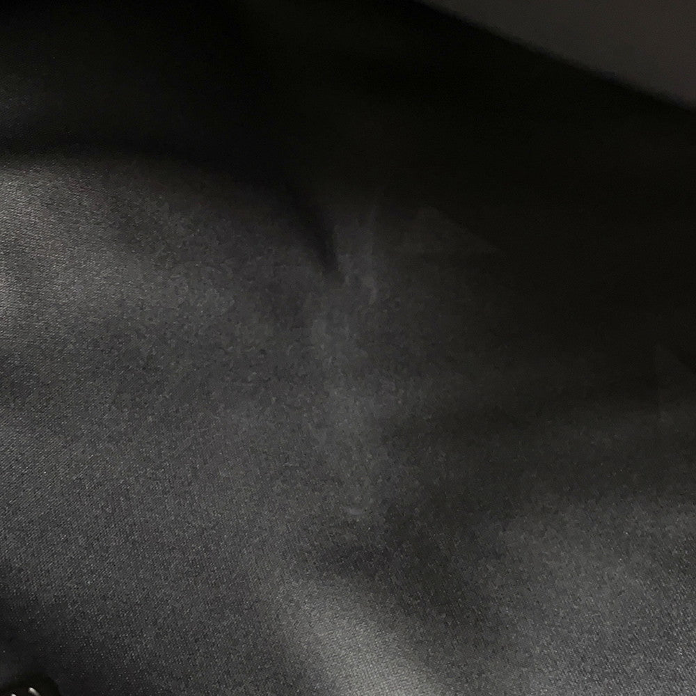 CHANEL CC Logo ChainTote Bag Black Nylon Fur