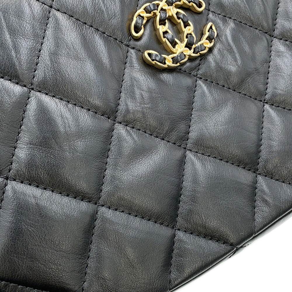 CHANEL CHANEL19 Chain Handbag BlackAP3647 Lambskin