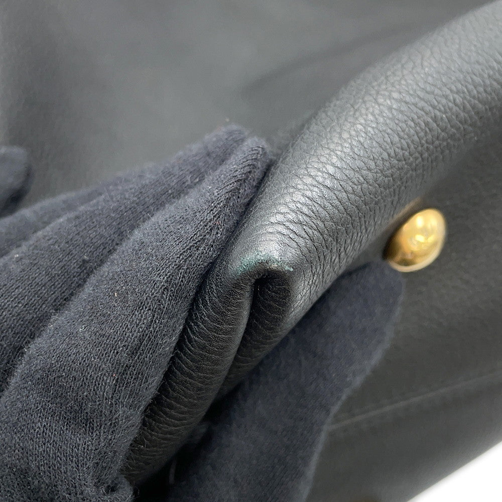 LOUIS VUITTON Lowkey Hobo NoirM24856 Grained Calf Leather Size MM