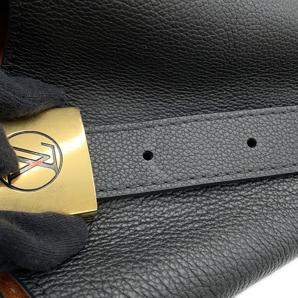 LOUIS VUITTON Lowkey Hobo NoirM24856 Grained Calf Leather Size MM