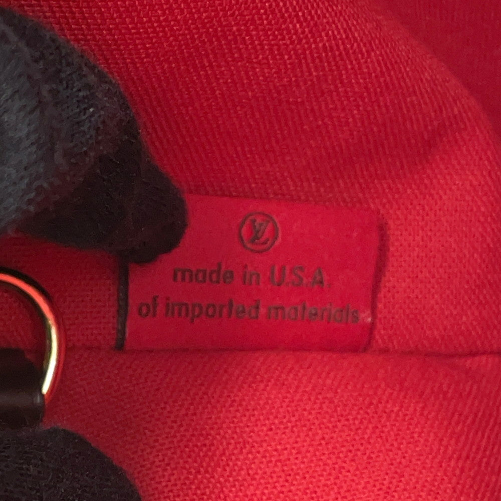 LOUIS VUITTON Verona RedN41118 Damier Ebene Canvas Size MM