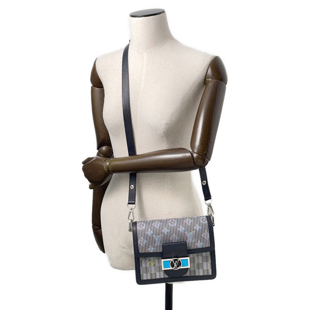 LOUIS VUITTON Dauphine Navy/MulticolorM55454 Leather Size Mini