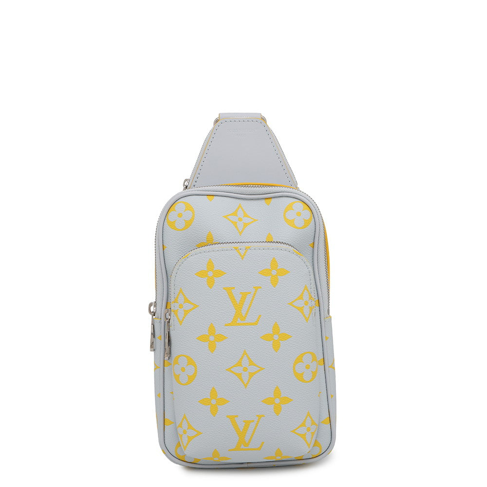 LOUIS VUITTON Avenue Sling Bag Gray/YellowM15078 Monogram・Glow