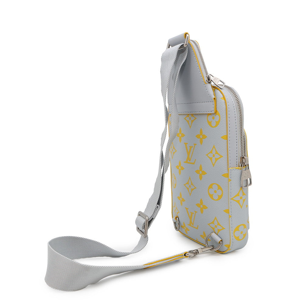 LOUIS VUITTON Avenue Sling Bag Gray/YellowM15078 Monogram・Glow