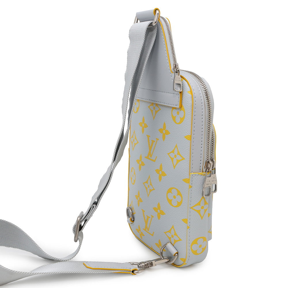 LOUIS VUITTON Avenue Sling Bag Gray/YellowM15078 Monogram・Glow